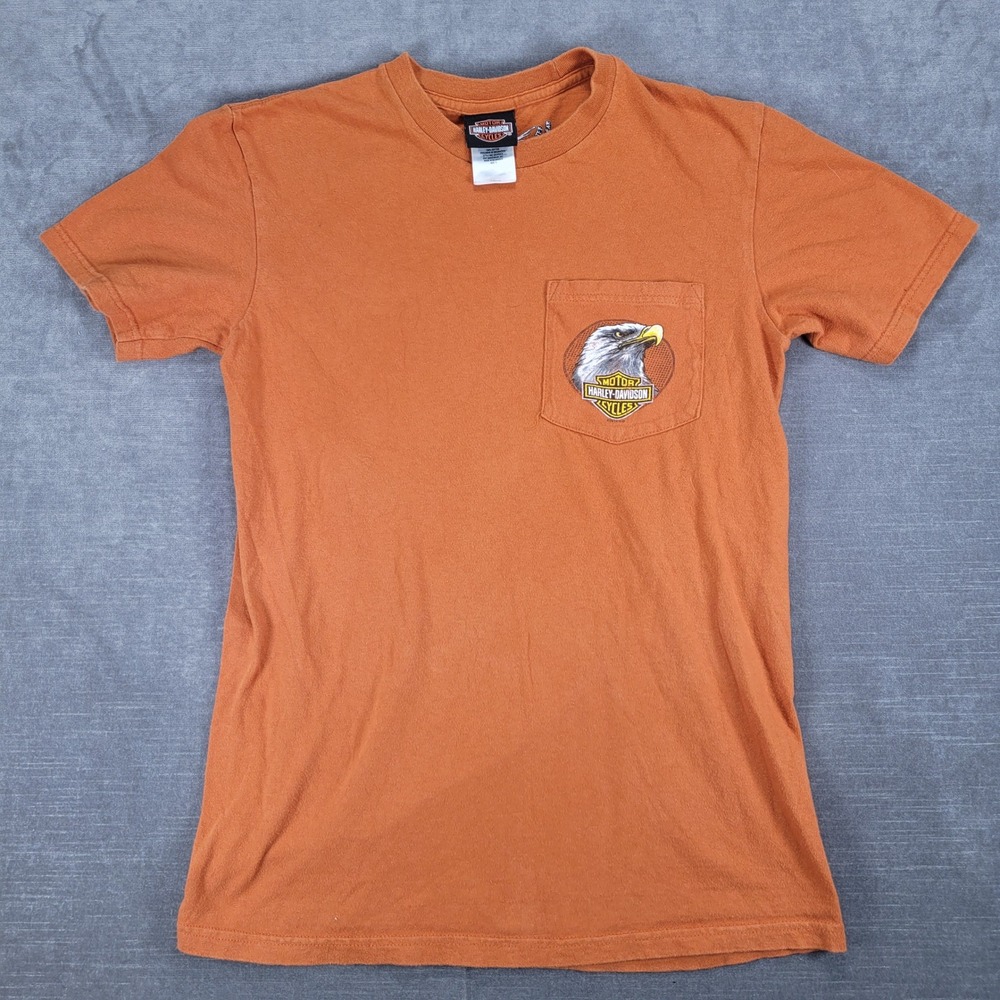 Harley-Davidson‎ Pocket T-Shirt Biker Savannah GA Graphic Tee Small